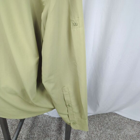 Cabelas Button Down Shirt X Large Green XPG Outdoor Insect Defense - Picture 7 of 9